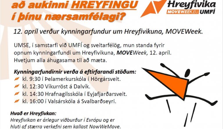 Hefur þú áhuga á að stuðla að aukinni hreyfingu í þínu nærsamfélagi?