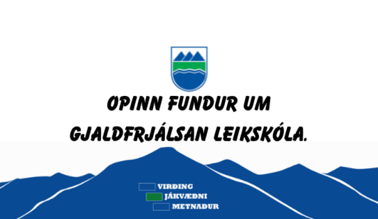 Opinn fundur um gjaldfrjálsan leikskóla.