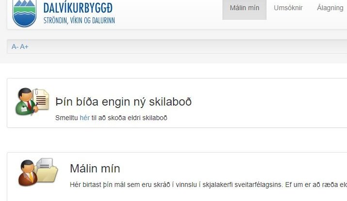 Íbúagátt Dalvíkurbyggðar með nýtt útlit