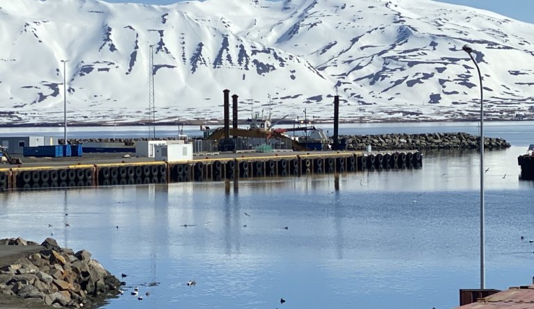 Graftrarprammi mættur á svæðið