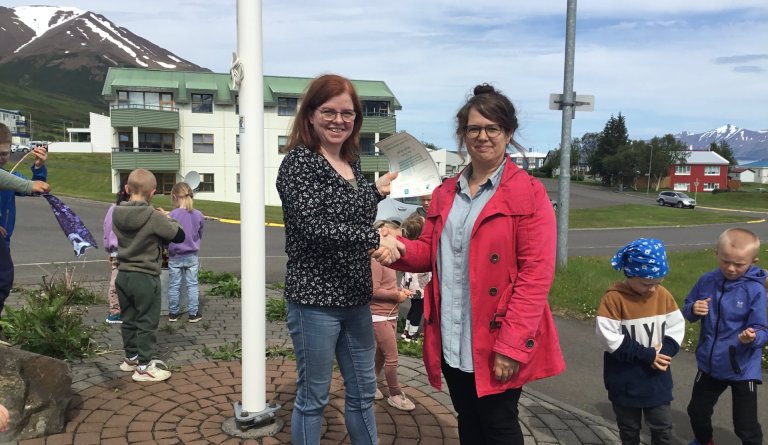 Grænfánanum flaggað í sjötta sinn