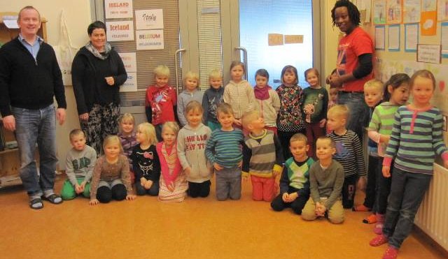 Grunnskólaheimsókn hjá 2008 árgangi