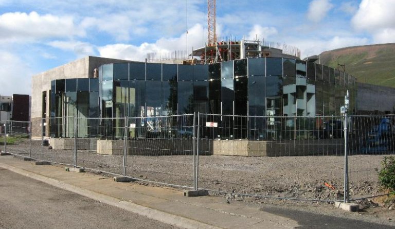 Menningarhúsið tekur á sig mynd