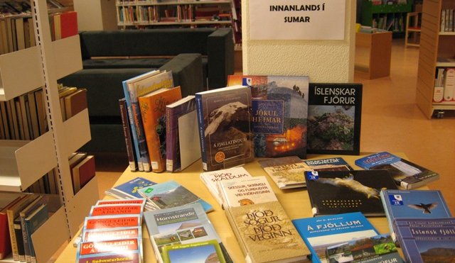 Ferðabækur á bókasafninu