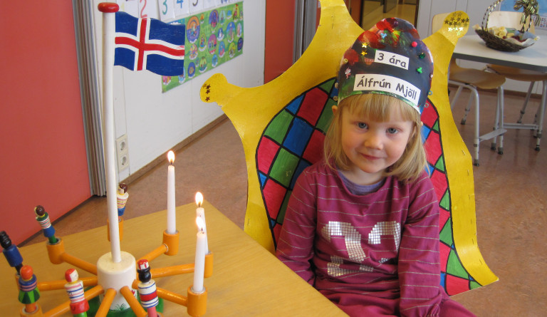 Álfrún Mjöll 3 ára