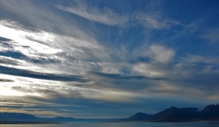 Séð inn Eyjafjörð. Mynd úr safni