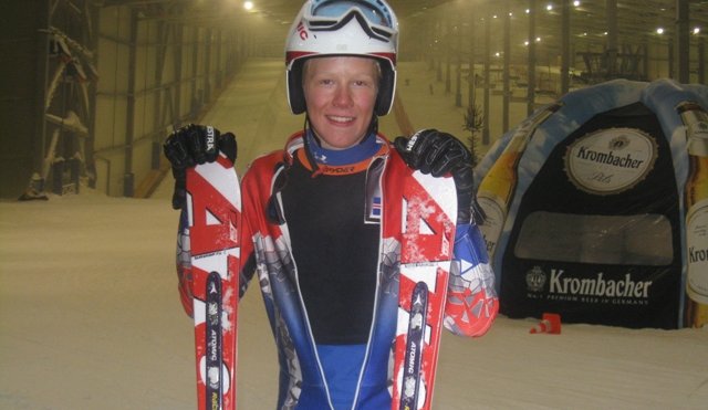 Jakob Helgi við æfingar og keppni í Noregi