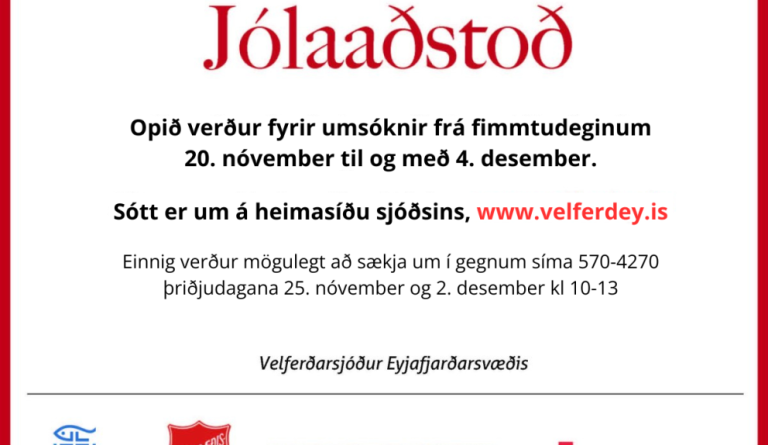 Jólaaðstoð velferðarsjóðs Eyjafjarðarsvæðis 2025
