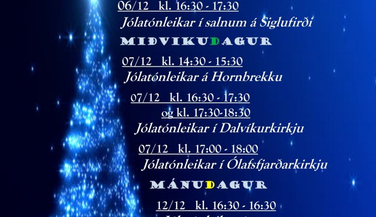 Jólatónleikar Tónlistarskólans