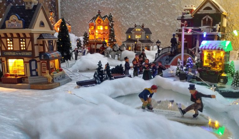 Jólaþorp bæjarskrifstofunnar