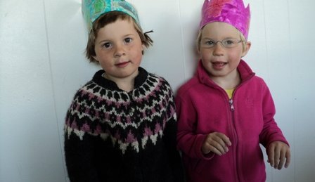 Elsa Dögg og Kristín Erna 5 ára