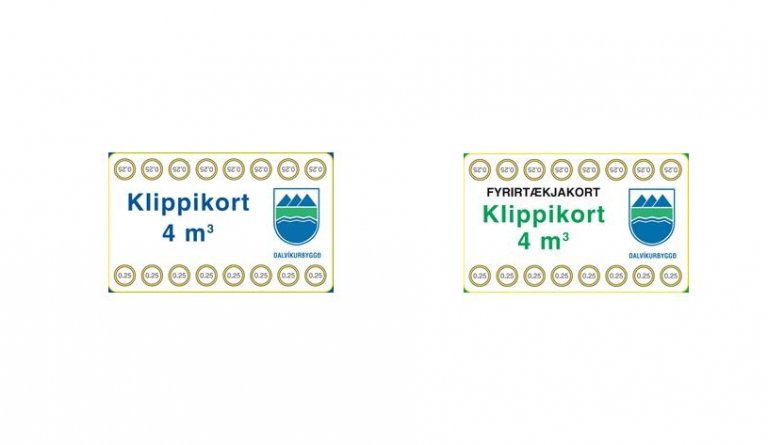 Klippikort á móttökustöðina