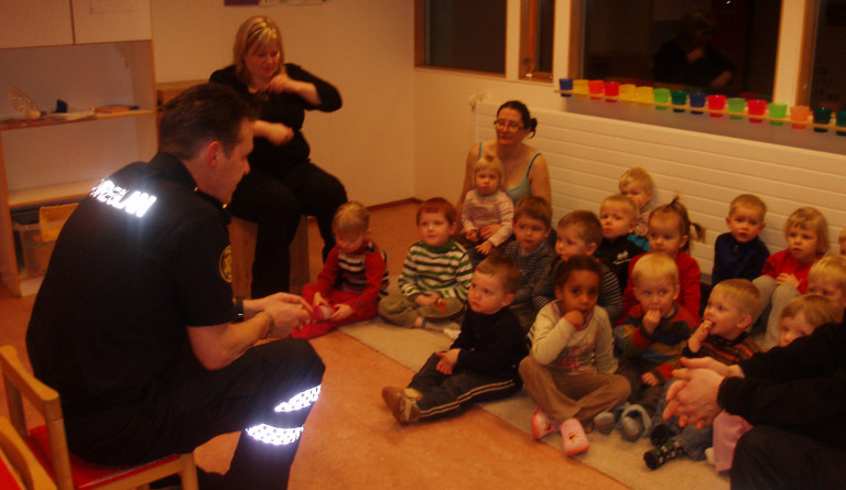 Brunaæfing og lögregluheimsókn