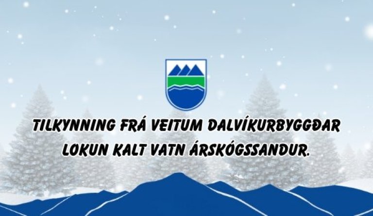 Tilkynning frá veitum-Árskógssandur