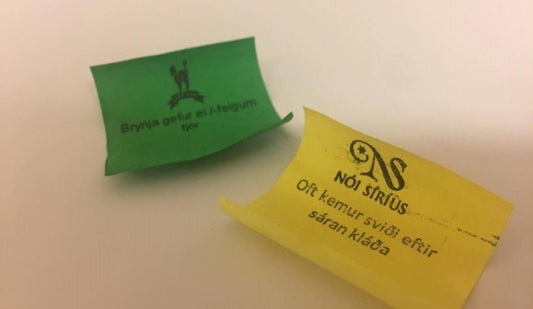 Brynja gefur ei/-feigum fjör
Oft kemur sviði eftir sáran kláða