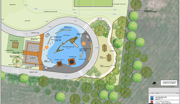 Endurnýjun á leiksvæðinu á Krílakoti.