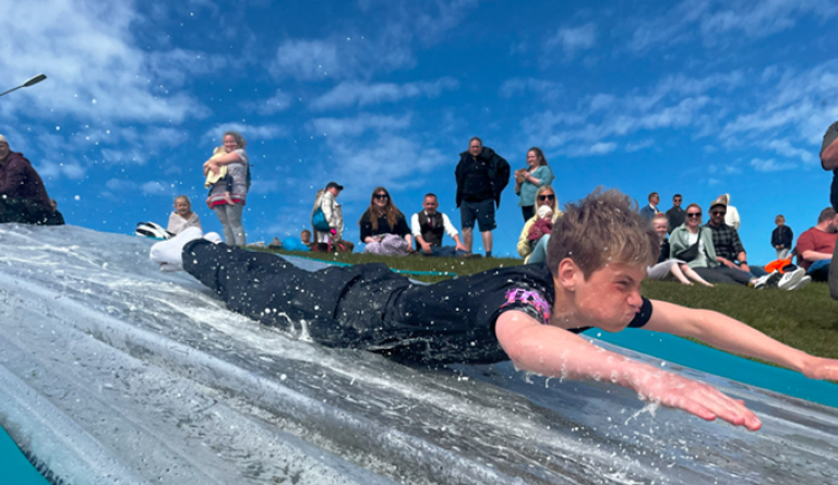 Líf og fjör á hátíðarhöldum vegna 17. júní