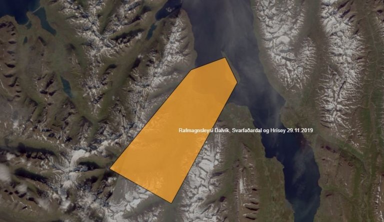 Rafmagnsleysi á Dalvík og í Svarfaðardal 29.11.19