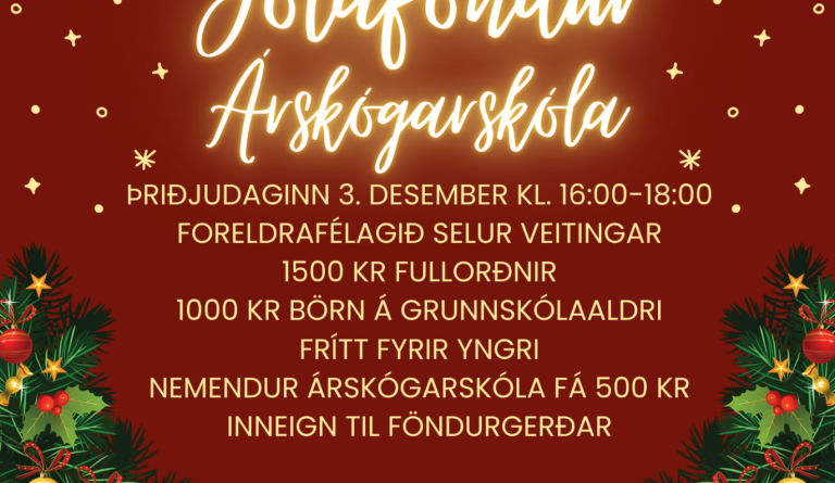 Jólaföndur Árskógarskóla