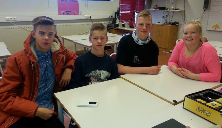 Lið Dalvíkurskóla í Spurningakeppni grunnskólanna