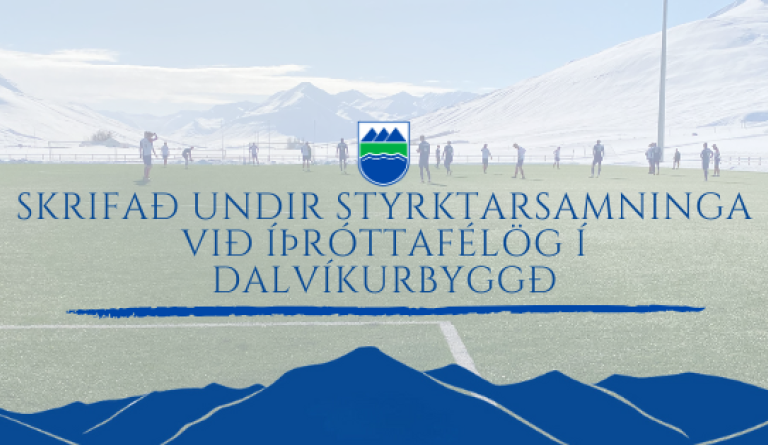 Skrifað undir samstarfssamninga við íþróttafélögin í Dalvíkurbyggð.