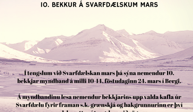 Svarfdælskur mars og 10. bekkur