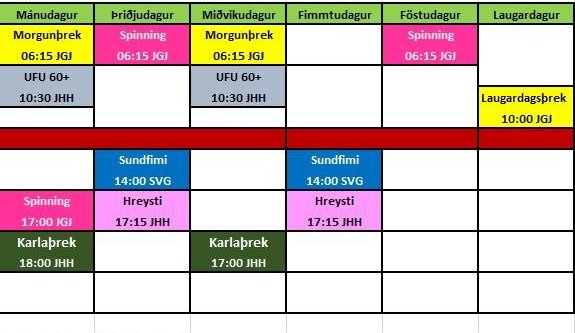 Íþróttamiðstöðin komin á fulla ferð.