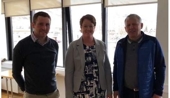 Fannar Gíslason, Katrín Sigurjónsdóttir og Björn Friðþjófsson