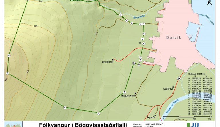 Berjatínur í fólkvanginum