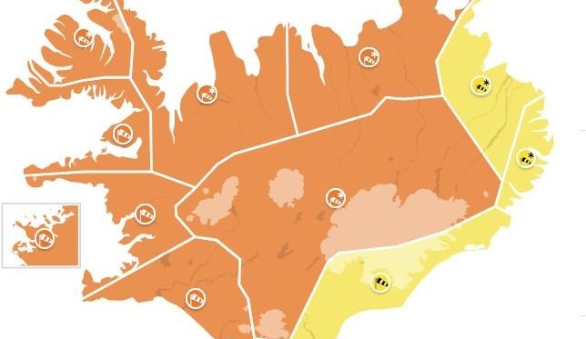 Viðvörun frá veðurstofu Íslands
