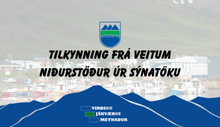 Niðurstöður úr sýnatöku frá dreifikerfi vatnsveitu Dalvíkurbyggðar
