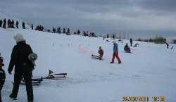 Vetrarleikarnir haldnir í gær í bong og blíðu