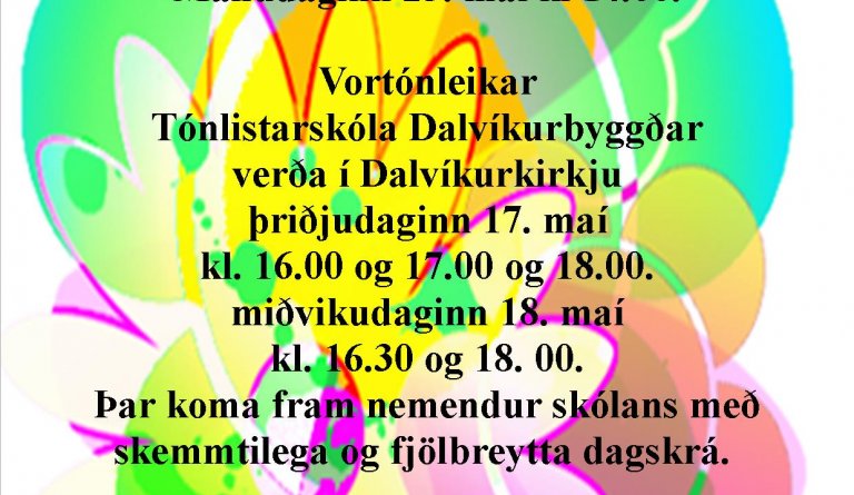 Vortónleikar Tónlistarskólan