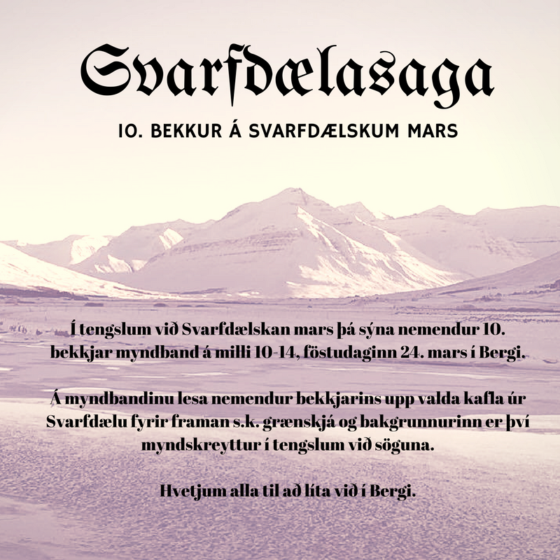 Svarfdælskur mars og 10. bekkur